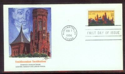 US #3059 FDC SMITHSONIAN  FLEETWOOD CACHET 2/7/1996  