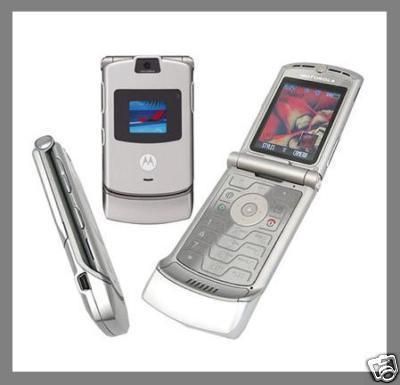 Motorola V3 RAZR Unlocked Silver GSM Phone T Mobile  