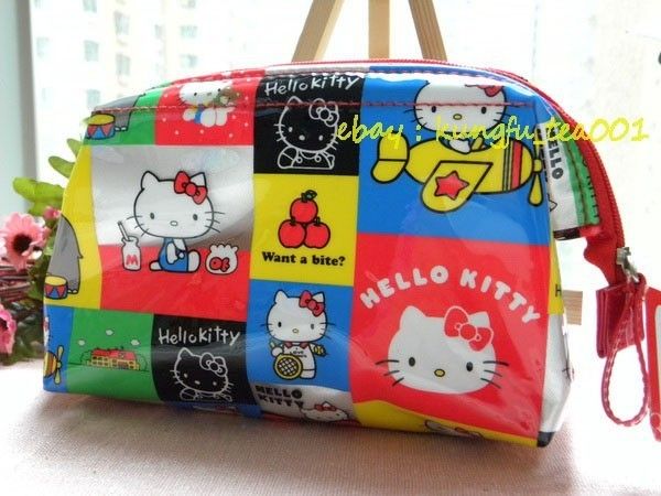   Classic Pattern Cosmetic Bag Makeup Case Clutch Purse  JAPAN  