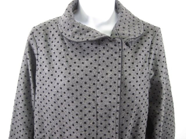   gray black dotted wool jacket blazer in a size 0 this jacket has