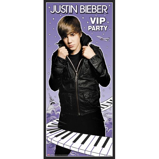 JUSTIN BIEBER Birthday Party DOOR SIGN Decoration  