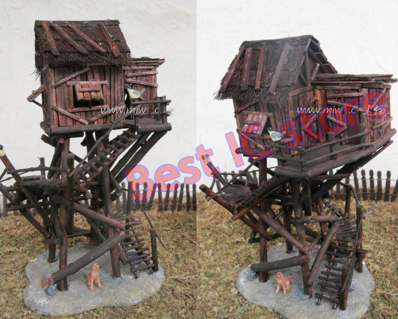 New Lovely Handmade Wooden tree house assembled treehouse  