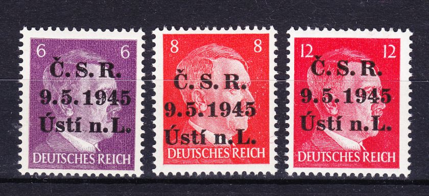 US ARMY OCCUPATION IN THE NAZI CSSR 1945   MLH / MNH  