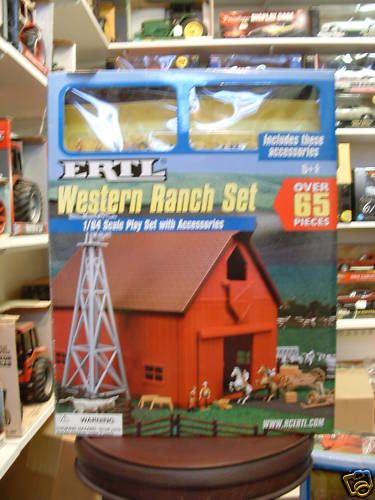 ERTL WESTERN RANCH SET 1/64 2005 OVER 65 PIECES SN10024  