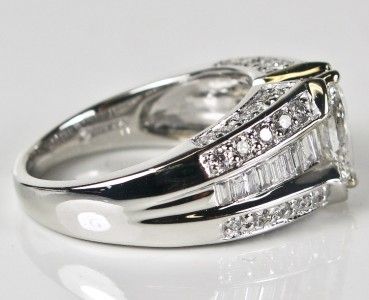 6400 14k White Gold 2.00ctw Genuine F SI1 Marquise Diamond Engagement 