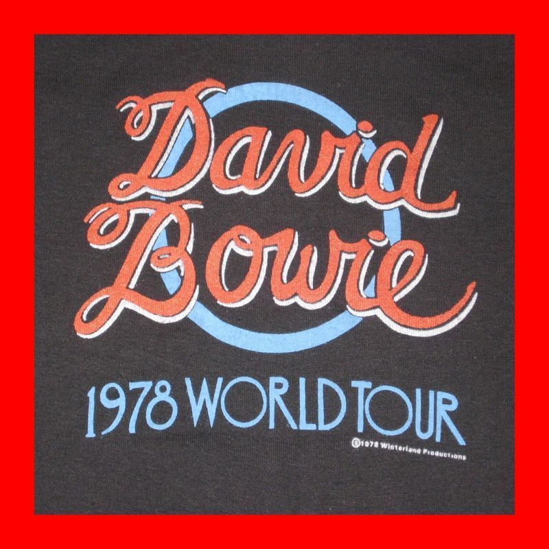 1978 DAVID BOWIE ORIGINAL TOUR T SHIRT VTG 70s concert  