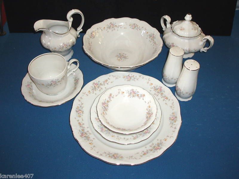 JOHAN HAVILAND BAVARIA DINNERWARE FLORAL SPLENDOR 47 PC  