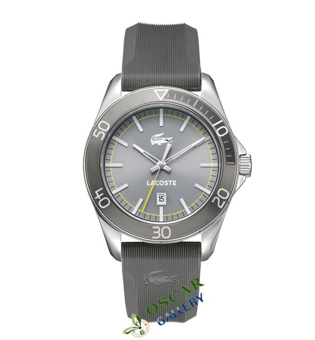 LACOSTE SPORT NAVIGATOR 2010508 GREY DIAL MENS WATCH NEW 2 YEARS 