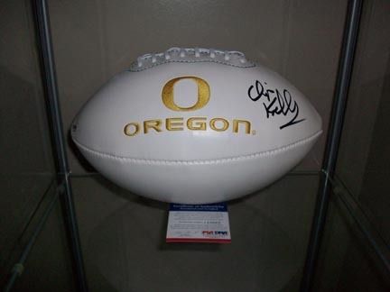   OREGON DUCKS CHIP KELLY signed FOOTBALL PSA/DNA COA BUY AUTHENTIC