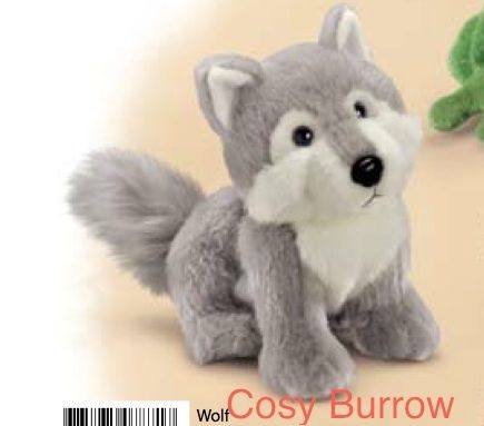 RUSS Wolf Dog Soft Plush Toy Makes Howling Sound Sml  