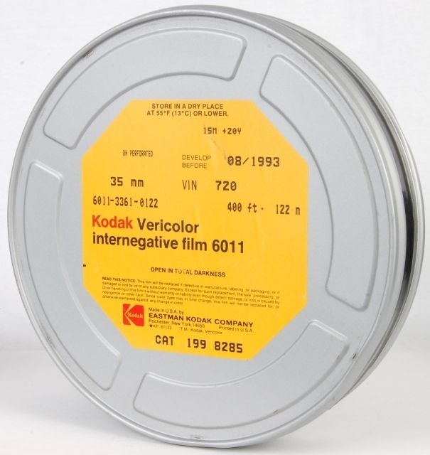 KODAK 35mm x 400ft VERICOLOR INTERNEGATIVE FILM 6011 BULK/STOCK ROLL 
