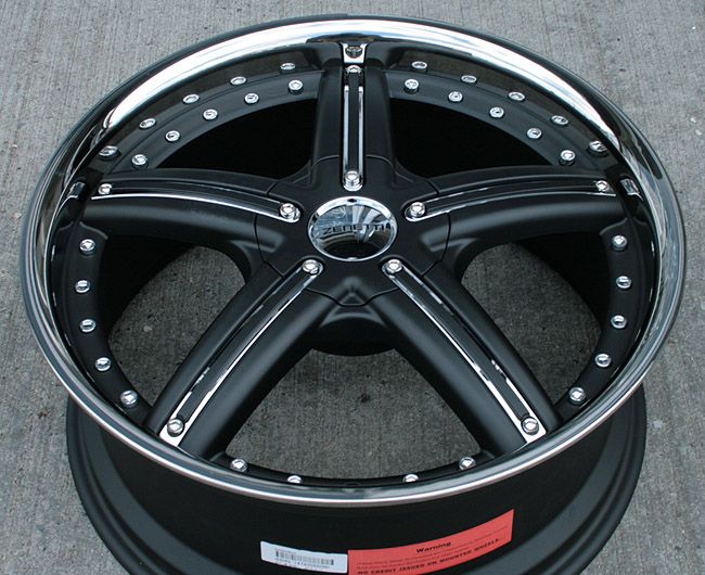 ZENETTI LEGACY 20 BLACK RIMS WHEELS CTS STS DTS  