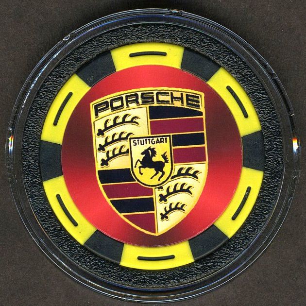 PORSCHE Poker Chip Card Guard Cover Marker Protector  