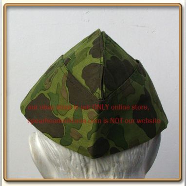 WW2 US Marine Corps Frog Camo Garrison Side Cap 57   61  