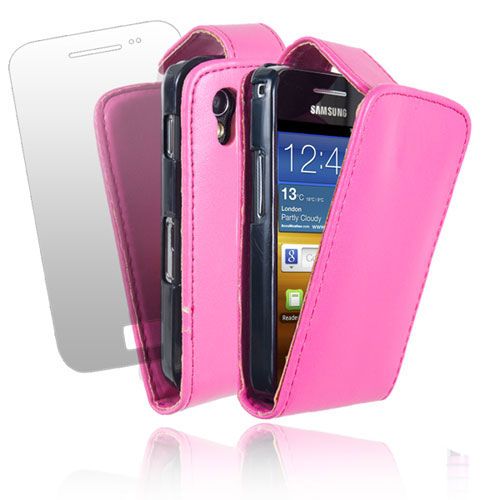   LEATHER FLIP CASE COVER & SCREEN PROTECTOR FOR VARIOUS SAMSUNG PHONES