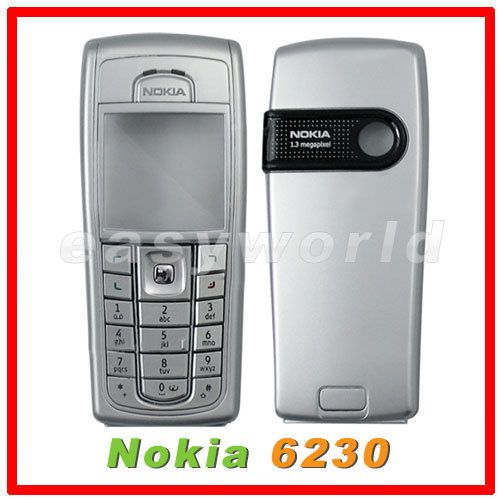 Full Housing Cover Case Keypad For Nokia 6230 SILVER  