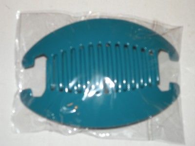 INTERLOCKING COMBS BANANA CLIPS HAIR HOLDER TEAL  