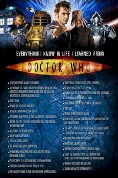 TV POSTER ~ DOCTOR WHO EVERYTHING I KNOW LEARNED DR  