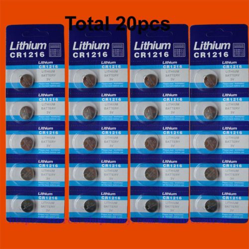 20 X CR1216,BR1216, 1216, LITHIUM BATTERIES EXP2014  