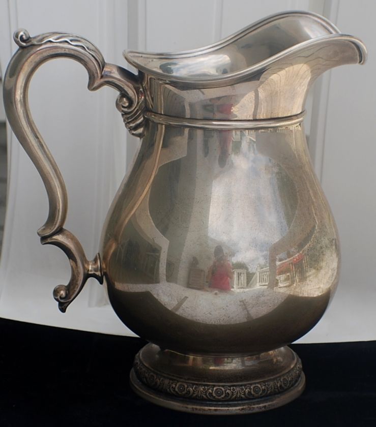 Antique INTERNATIONAL STERLING Pitcher, 4 1/4 pt 23 oz  