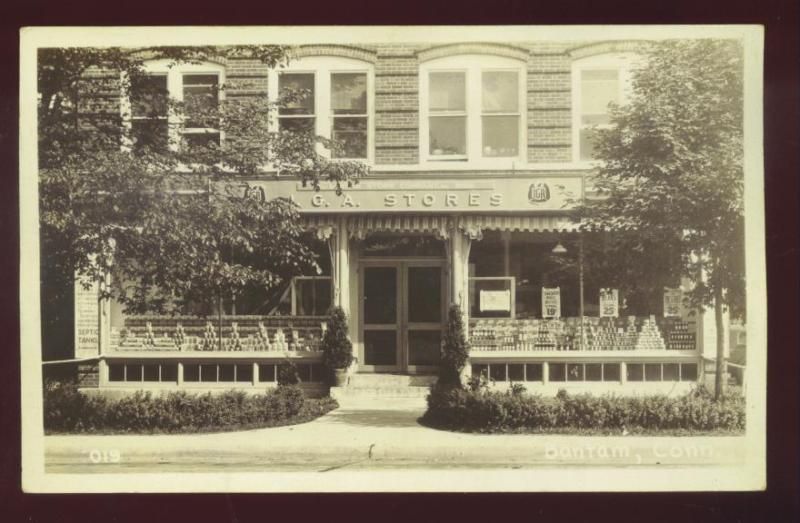 BANTAM, CT ~ I. G. A. SUPERMARKET STORE, RPPC c. 1930s  