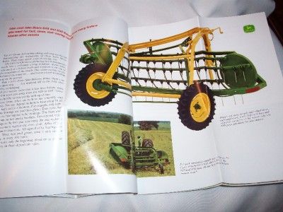 1968 John Deere 640 650 567 Hay Rake Brochure,Nice  