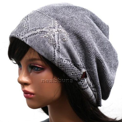 SUMMER BBEANIE hat slouchy beanie beenie cap MTP GREY  