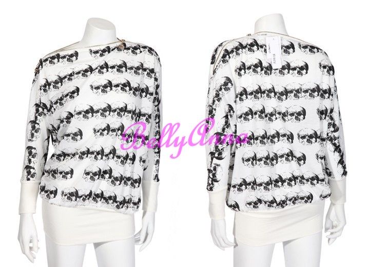 Sexy Women Skull Print Gloden Zip ClubWear Evening Party Cocktail Mini 