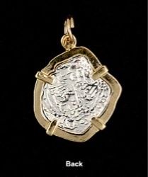 ATOCHA Sunken Treasure   PCS of 8 SILVER COIN PENDANT  