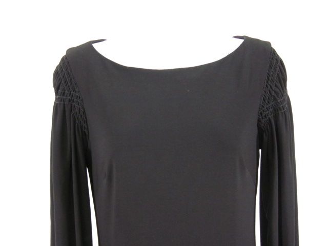ABS COLLECTION Black Long Sleeve Shift Dress Sz XS  