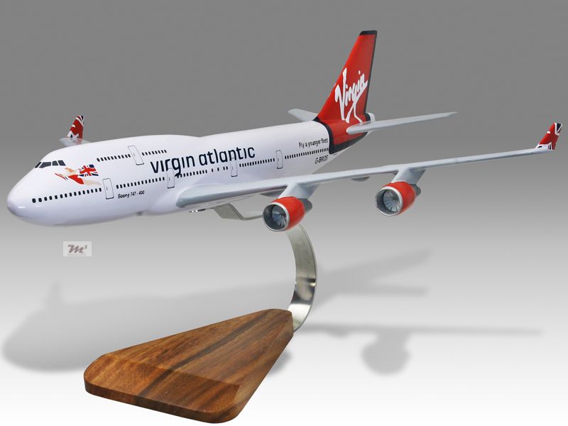 Boeing 747   400 Virgin Atlantic Desktop Airplane Model  