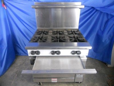 VULCAN NEW DEMO MODEL G36S1A 36 GAS RANGE 6 BURNER STANDARD OVEN 