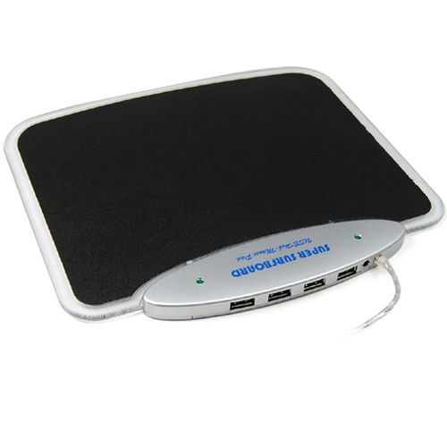   Mousepad Mouse Pad Mat + 4 Ports USB HUB for PC Laptop Computer  