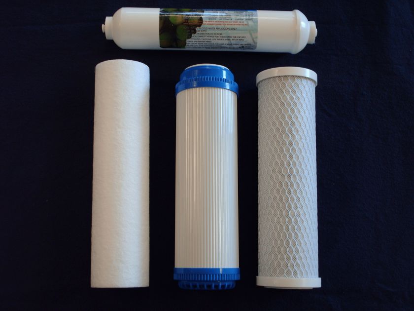 ROFK5 5 stage RO Replacement filter set, Sediment, GAC, Carbon, Post 