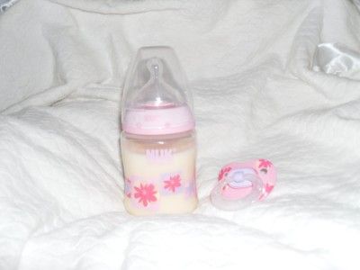 NUK 5oz Faux Formula Bottle & Pacifier Set 4UR Reborn  