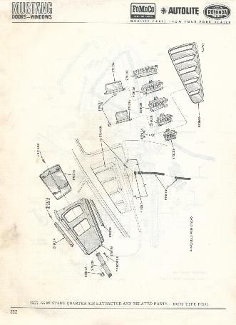 1964 65 66 67 FORD FALCON BODY PARTS and ADJUST BOOK  