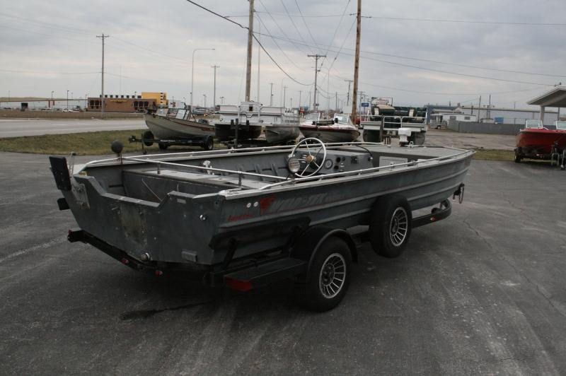   2069MV 20 Wide Jon River Fishing Aluminum Boat All Weld  