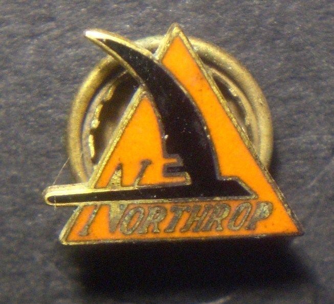 VINTAGE NORTHROP AVIATION ENAMEL LAPEL PIN   