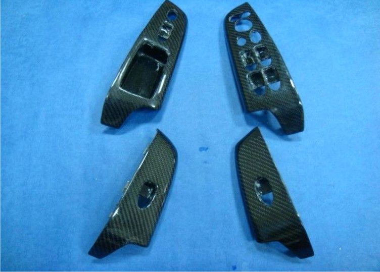 2006 2010 HONDA CIVIC INTERIOR CARBON DOOR POWER WINDOW SWITCH COVER 