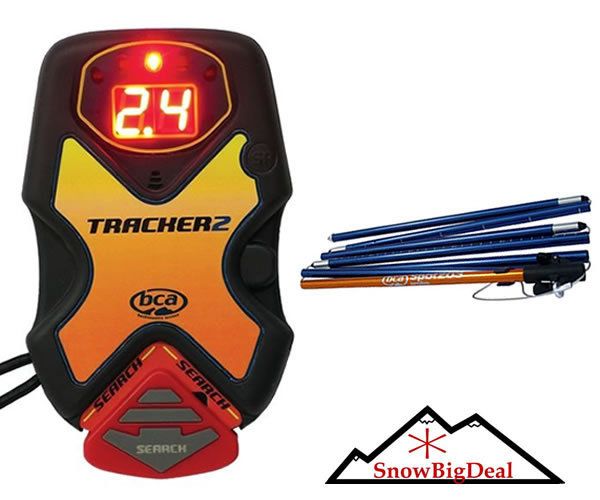 BCA Tracker 2 Avalanche Beacon DTS Transceiver & Probe 894913002714 