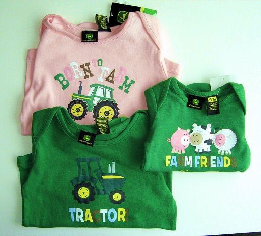 NWT JOHN DEERE BABY BOYS/GIRLS CLOTHING BODYSUIT  