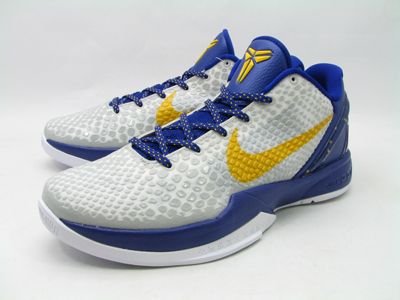 DS NIKE ZOOM KOBE VI X WHITE DEL SOL LAKERS sz 11 chaos  