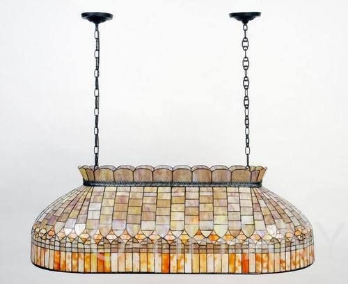 Tiffany Style Stained Glass Billard Pool Table Lamp  
