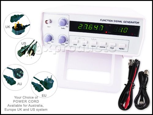 VC2002 Digital Function Signal Generator 0.2Hz 2MHz with 7 Frequency 