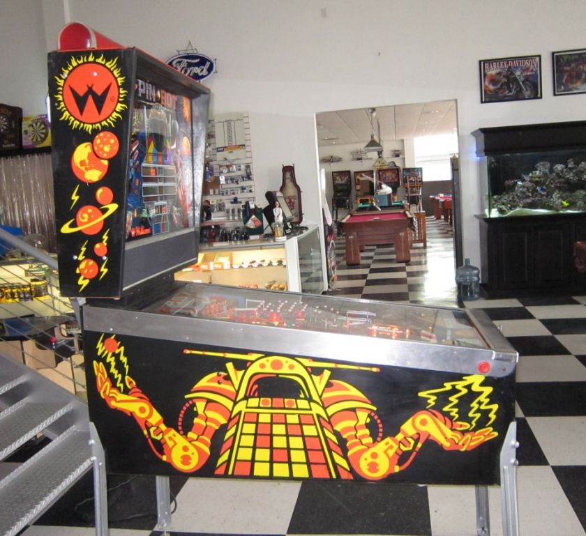 PIN*BOT PINBALL MACHINE BY WILLIAMS ~ NICE GAME ~ SHOPPED ~ $199 