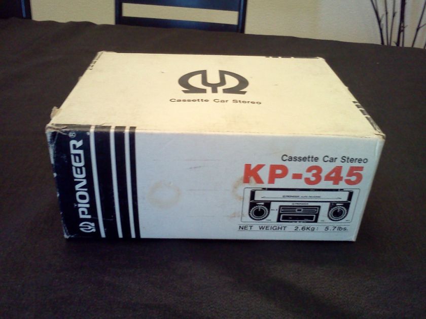 NEW VINTAGE PIONEER KP 345 CASSETTE CAR STEREO  