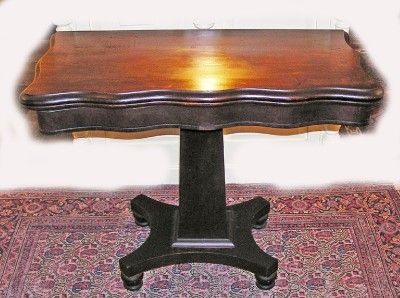 Classical Period Mahogany Flip Top Card Table C. 1860  