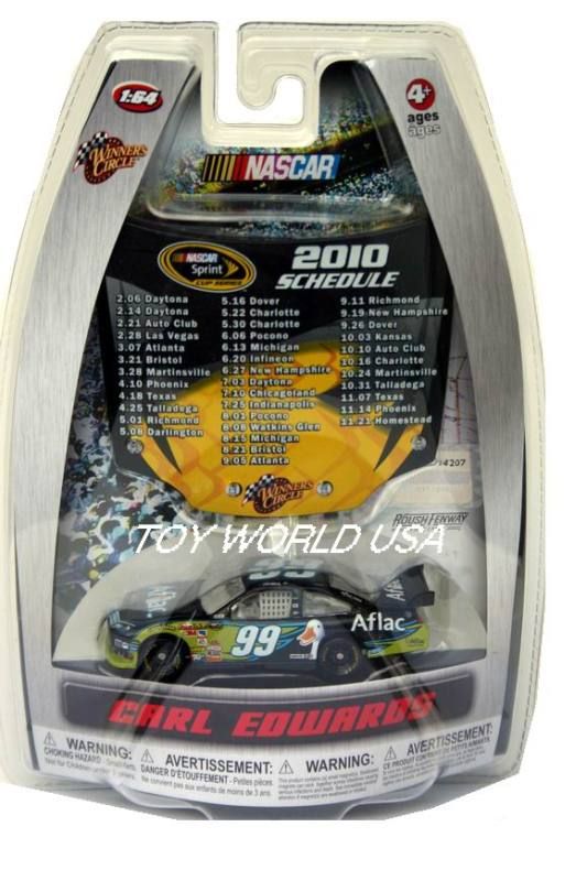 Carl Edwards #99 AFLAC 2010 Nascar Sprint Schedule  