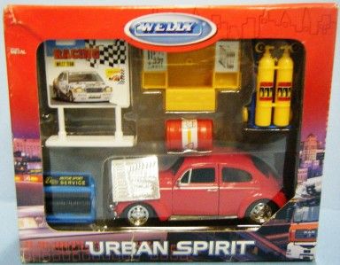 WELLY URBAN SPIRIT RACING TEAM PIT STOP CAR DIE CAST  