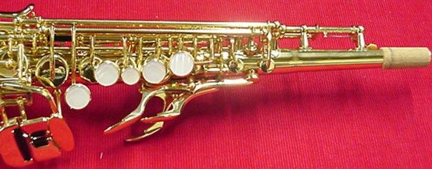 New Vito straight soprano saxophone high F# key w/case & Selmer sax 